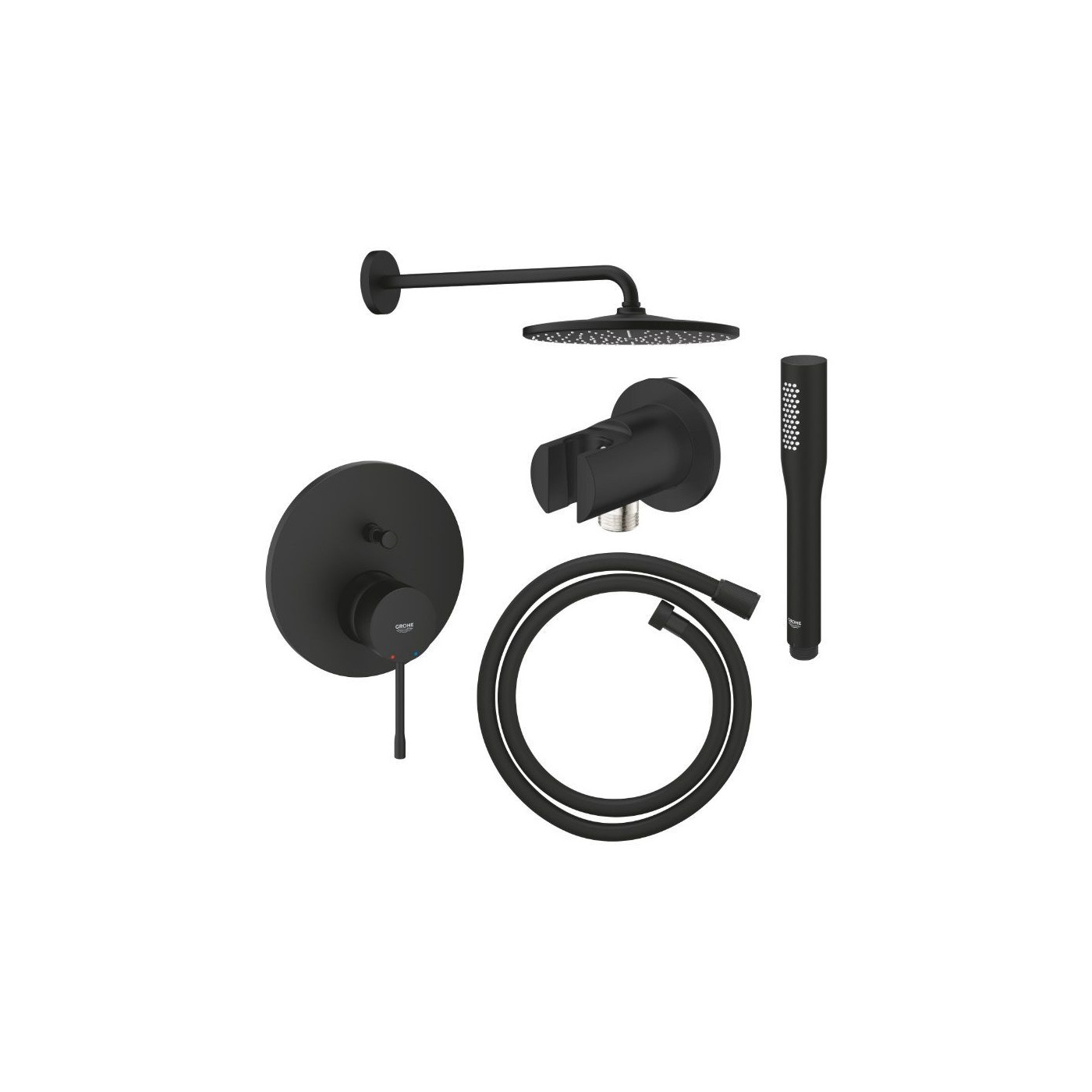 Zestaw Prysznicowy 5w1 Essence Phantom Black 12.2 Grohe Zestaw Prysznicowy 5w1 Essence Phantom Black 12.2 Grohe