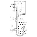 Zestaw Prysznicowy Croma Select S Vario 0,65m 26562400 Hansgrohe Zestaw Prysznicowy Croma Select S Vario 0,65m 26562400 Hansgrohe
