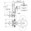 System Prysznicowy Z Termostatem Euphoria System 27615KF2 Grohe System Prysznicowy Z Termostatem Euphoria System 27615KF2 Grohe