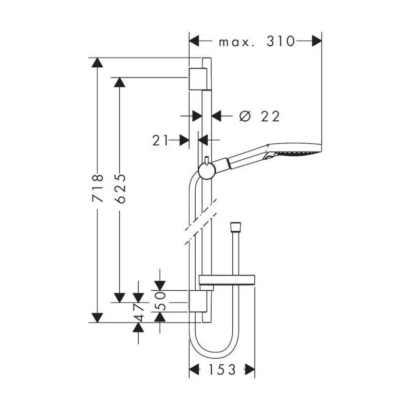 Zestaw Prysznicowy Raindance Select S 120 3jet 26630000 Hansgrohe Zestaw Prysznicowy Raindance Select S 120 3jet 26630000 Hansgrohe