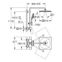 System Prysznicowy Z Termostatem Rainshower SmartActive 26837GN0 Grohe System Prysznicowy Z Termostatem Rainshower SmartActive 26837GN0 Grohe