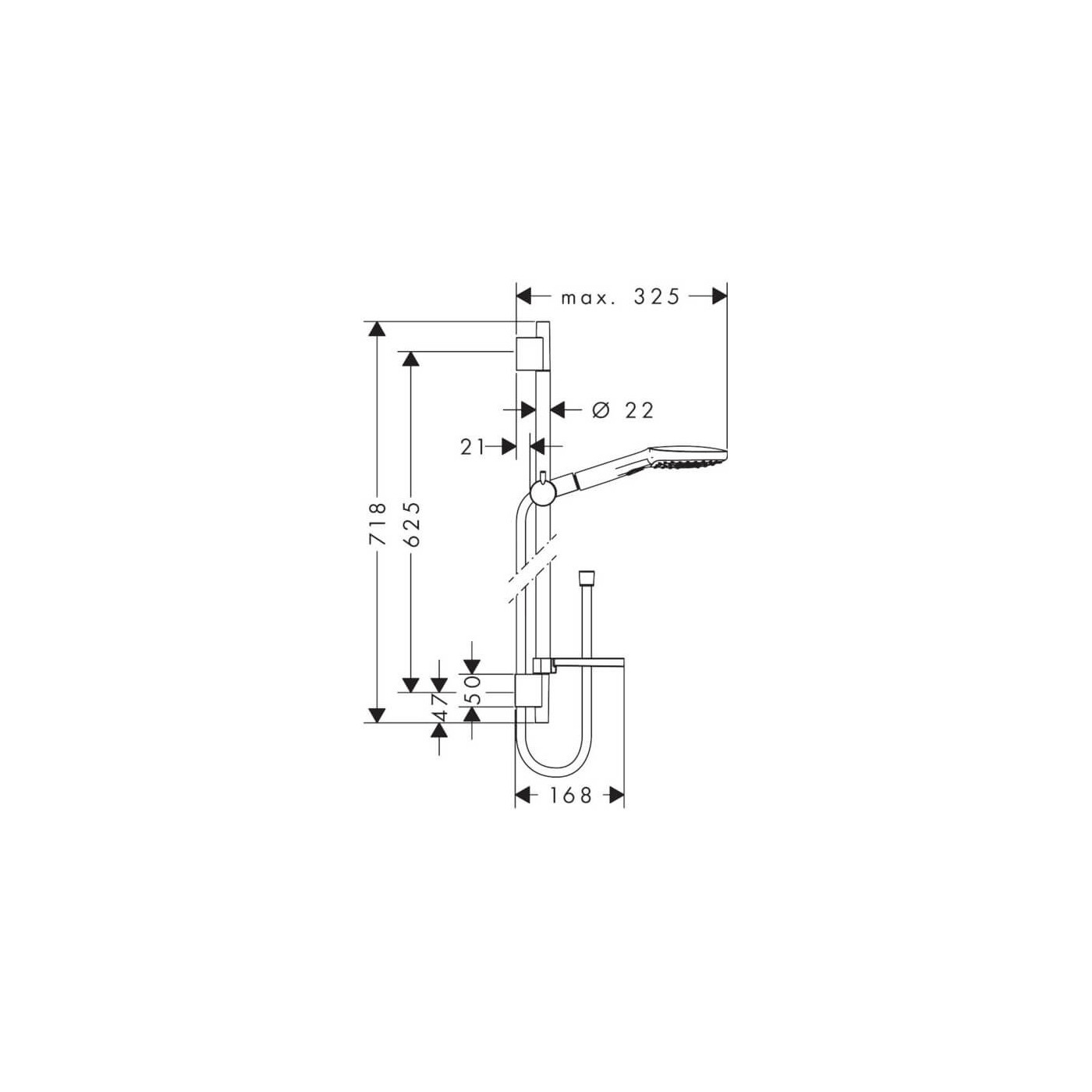 Zestaw Prysznicowy Raindance Select E 120 3jet 26620000 Hansgrohe Zestaw Prysznicowy Raindance Select E 120 3jet 26620000 Hansgrohe