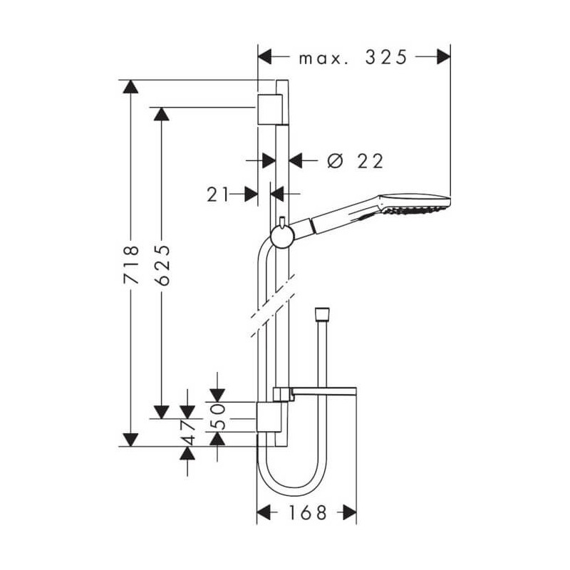 Zestaw Prysznicowy Raindance Select E 120 3jet 26620000 Hansgrohe Zestaw Prysznicowy Raindance Select E 120 3jet 26620000 Hansgrohe