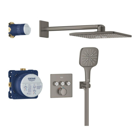 Zestaw Prysznicowy Z Deszczownicą Rainshower Smartactive 310 Cube Grohtherm SmartControl 34864AL0 Grohe