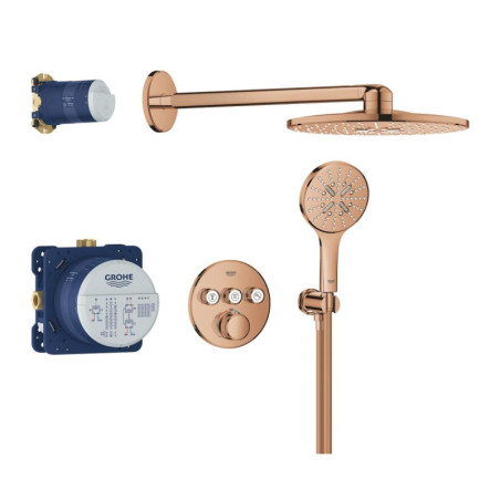 Zestaw Prysznicowy Z Deszczownicą Rainshower Smartactive 310 Grohtherm SmartControl 34863DA0 Grohe