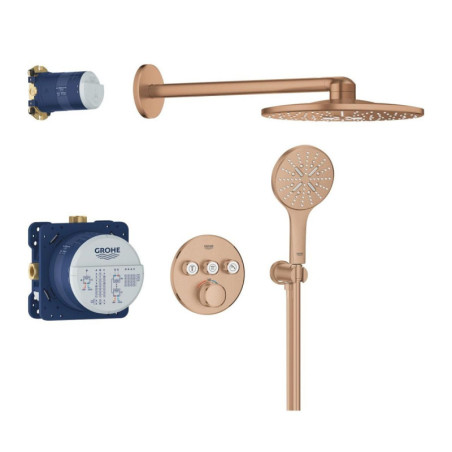 Zestaw Prysznicowy Z Deszczownicą Rainshower Smartactive 310 Grohtherm SmartControl 34863DL0 Grohe
