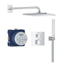 Zestaw Prysznicowy Z Deszczownicą Rainshower Mono 310 Cube Grohtherm Cube 34868000 Grohe Zestaw Prysznicowy Z Deszczownicą Rainshower Mono 310 Cube Grohtherm Cube 34868000 Grohe