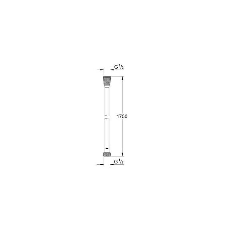 Wąż Prysznicowy Silverflex Matowy Warm Sunset 28388DA1 Grohe Wąż Prysznicowy Silverflex Matowy Warm Sunset 28388DA1 Grohe
