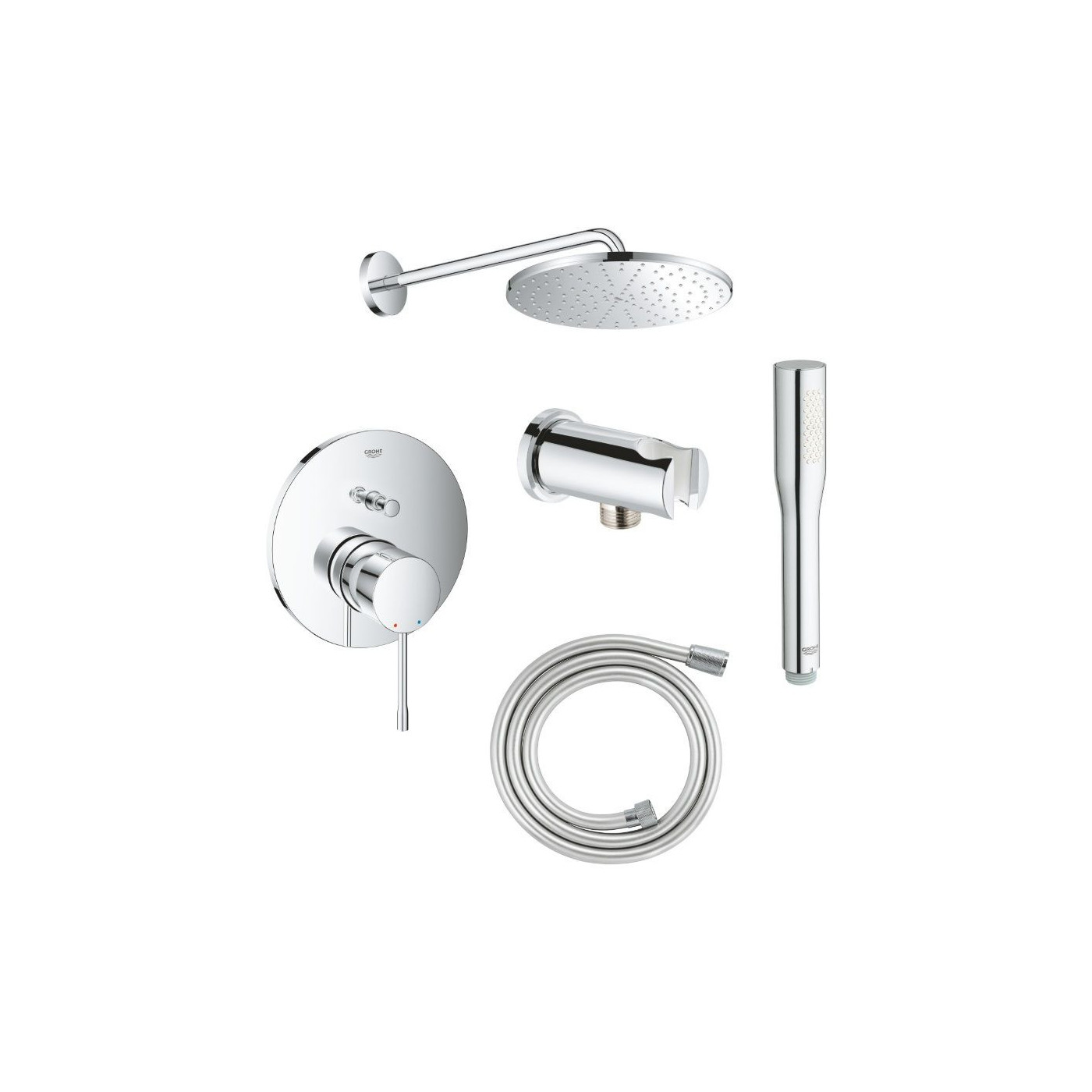 Zestaw Prysznicowy Essence Chrom 24167001+26558000+26658000+27400000+28364001 Grohe Zestaw Prysznicowy Essence Chrom 24167001+26558000+26658000+27400000+28364001 Grohe