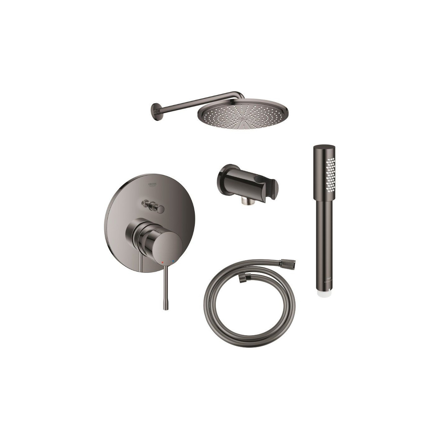 Zestaw Prysznicowy Essence Hard Graphite 24167A01+26066A00+28362A00+26866A00+26658A00 Grohe Zestaw Prysznicowy Essence Hard Graphite 24167A01+26066A00+28362A00+26866A00+26658A00 Grohe