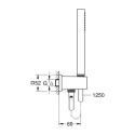 Zestaw Prysznicowy Z Uchwytem I Przyłączem Kątowym Euphoria Cube Chrom 26405000 Grohe Zestaw Prysznicowy Z Uchwytem I Przyłączem Kątowym Euphoria Cube Chrom 26405000 Grohe