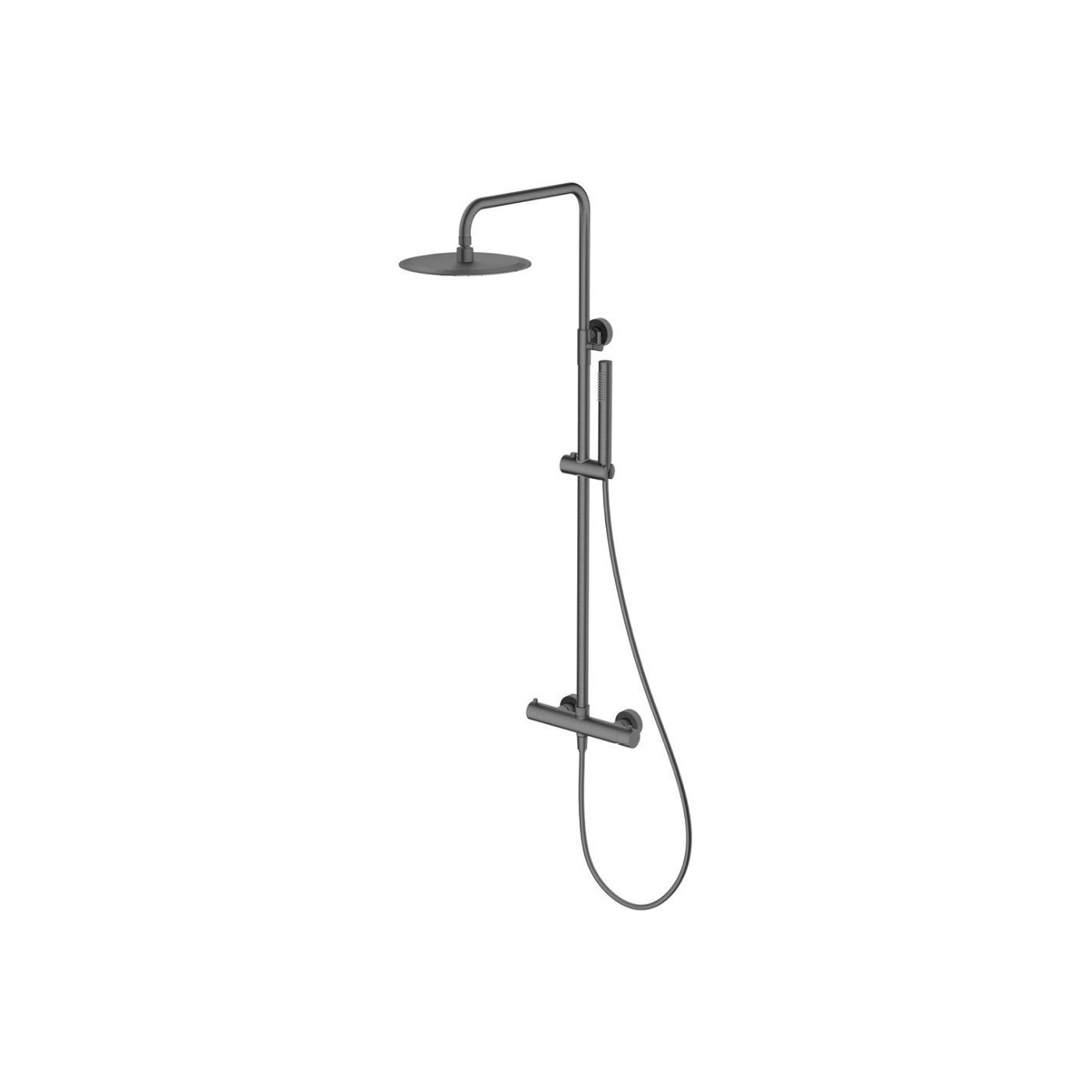 Kolumna Natryskowa Termostatyczna 2-Funkcyjna Z Zestawem Natryskowym I Deszczownicą 250 mm Fly Gun Metal 0401202BN Emporia Kolumna Natryskowa Termostatyczna 2-Funkcyjna Z Zestawem Natryskowym I Deszczownicą 250 mm Fly Gun Metal 0401202BN Emporia