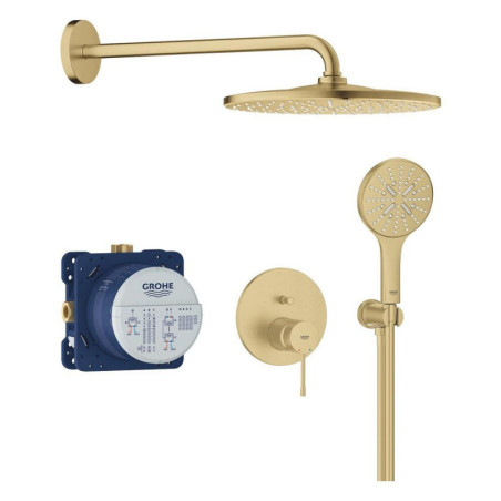 Zestaw Prysznicowy Podtynkowy Z Deszczownicą Rainshower Mono 310 Essence Brushed Cool Sunrise 25287GN0 Grohe