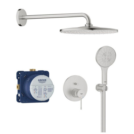 Zestaw Prysznicowy Podtynkowy Z Deszczownicą Rainshower Mono 310 Essence Stal Nierdzewna 25287DC0 Grohe