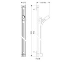 Drążek Prysznicowy Raindance Unica 90 cm Z Wężem Isiflex 160 cm 27636000 Hansgrohe Drążek Prysznicowy Raindance Unica 90 cm Z Wężem Isiflex 160 cm 27636000 Hansgrohe