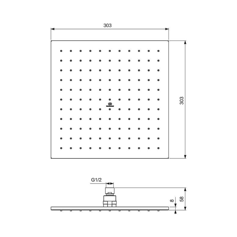 Zestaw Natryskowy Termostatyczny Ceratherm Z Deszczownicą Szary A7572A5 Ideal Standard Zestaw Natryskowy Termostatyczny Ceratherm Z Deszczownicą Szary A7572A5 Ideal Standard