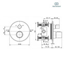 Zestaw Natryskowy Termostatyczny Ceratherm Z Deszczownicą Czarny Mat A7573XG Ideal Standard Zestaw Natryskowy Termostatyczny Ceratherm Z Deszczownicą Czarny Mat A7573XG Ideal Standard