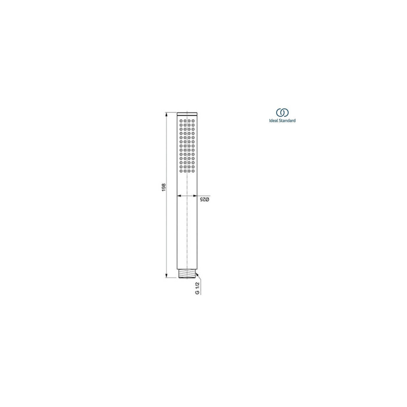 Zestaw Natryskowy Termostatyczny Ceratherm Z Deszczownicą Czarny Mat A7573XG Ideal Standard Zestaw Natryskowy Termostatyczny Ceratherm Z Deszczownicą Czarny Mat A7573XG Ideal Standard