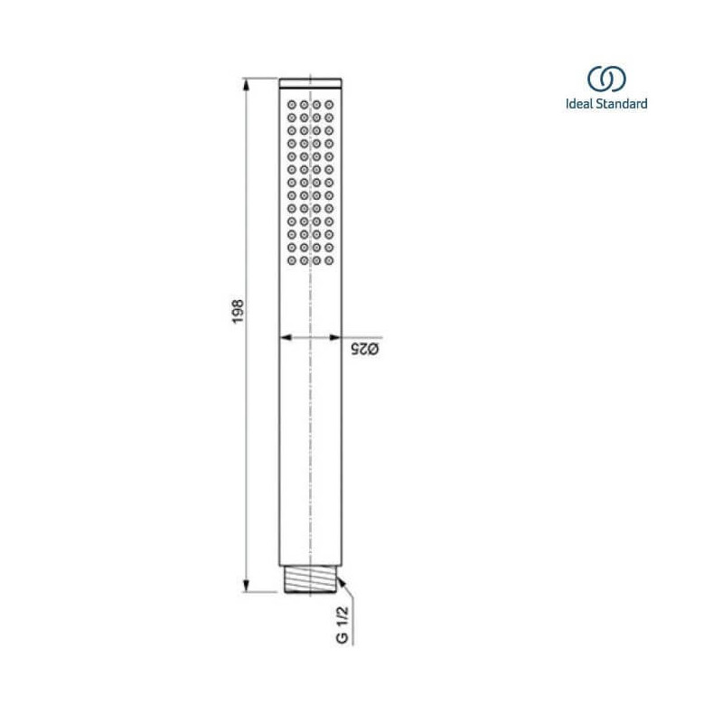 Zestaw Natryskowy Termostatyczny Ceratherm Z Deszczownicą Czarny Mat A7573XG Ideal Standard Zestaw Natryskowy Termostatyczny Ceratherm Z Deszczownicą Czarny Mat A7573XG Ideal Standard