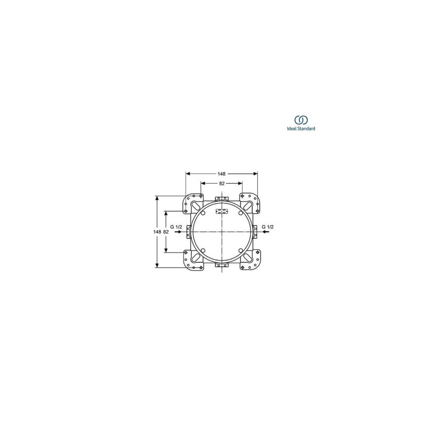 Zestaw Natryskowy Termostatyczny Ceratherm Z Deszczownicą Czarny Mat A7573XG Ideal Standard Zestaw Natryskowy Termostatyczny Ceratherm Z Deszczownicą Czarny Mat A7573XG Ideal Standard