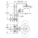 System Prysznicowy Z Termostatem Do Montażu Ściennego Tempesta Cosmopolitan 210 27922001 Grohe System Prysznicowy Z Termostatem Do Montażu Ściennego Tempesta Cosmopolitan 210 27922001 Grohe