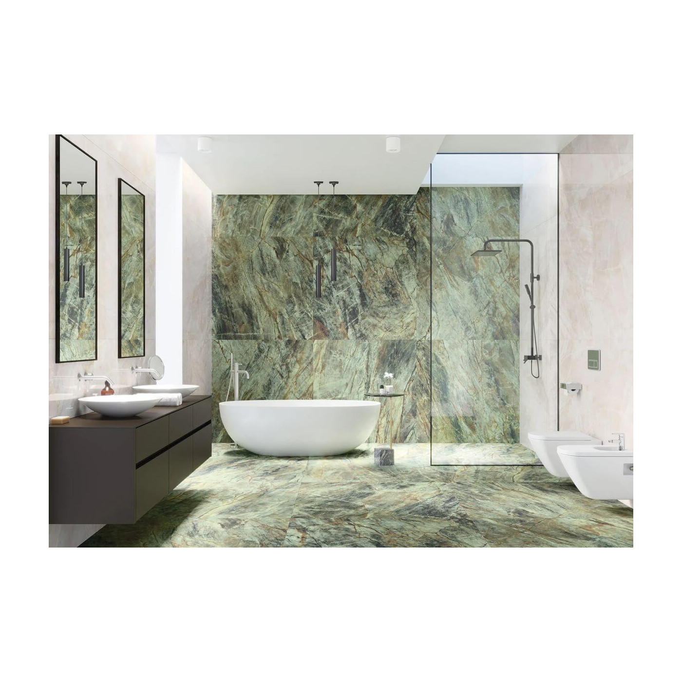 Płytka Gresowa Brazilian Quartzite Green Mat 119,7x119,7 Cerrad x La Mania Home Płytka Gresowa Brazilian Quartzite Green Mat 119,7x119,7 Cerrad x La Mania Home