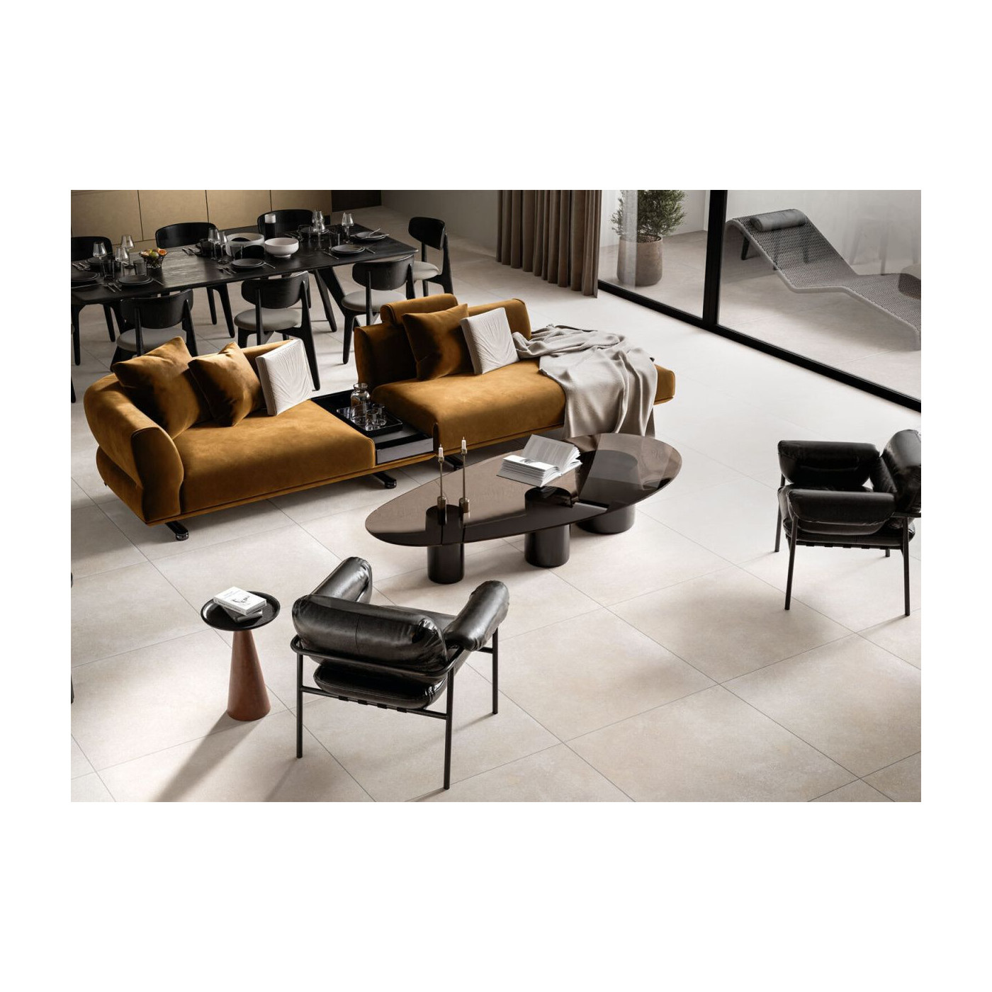 Płytka Podłogowa Modern Concrete Ivory Mat 119,7x59,7 Cerrad x La Mania Home Płytka Podłogowa Modern Concrete Ivory Mat 119,7x59,7 Cerrad x La Mania Home