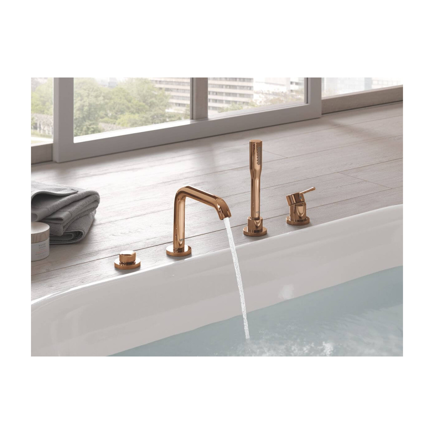 Bateria Wannowa Essence 4-Otworowa Warm Sunset 19578DA1 Grohe Bateria Wannowa Essence 4-Otworowa Warm Sunset 19578DA1 Grohe