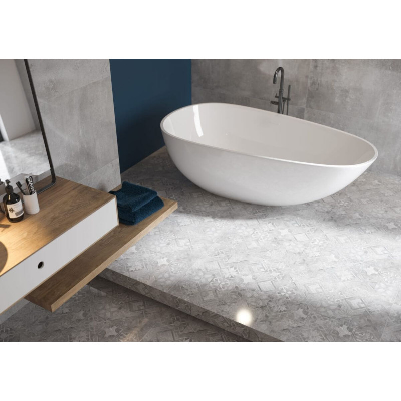 Gres Softcement Silver Poler 59,7x59,7 Cerrad Gres Softcement Silver Poler 59,7x59,7 Cerrad