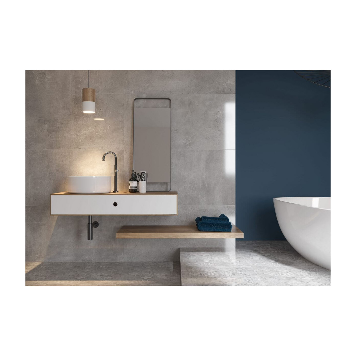 Gres Softcement Silver Poler 59,7x59,7 Cerrad Gres Softcement Silver Poler 59,7x59,7 Cerrad