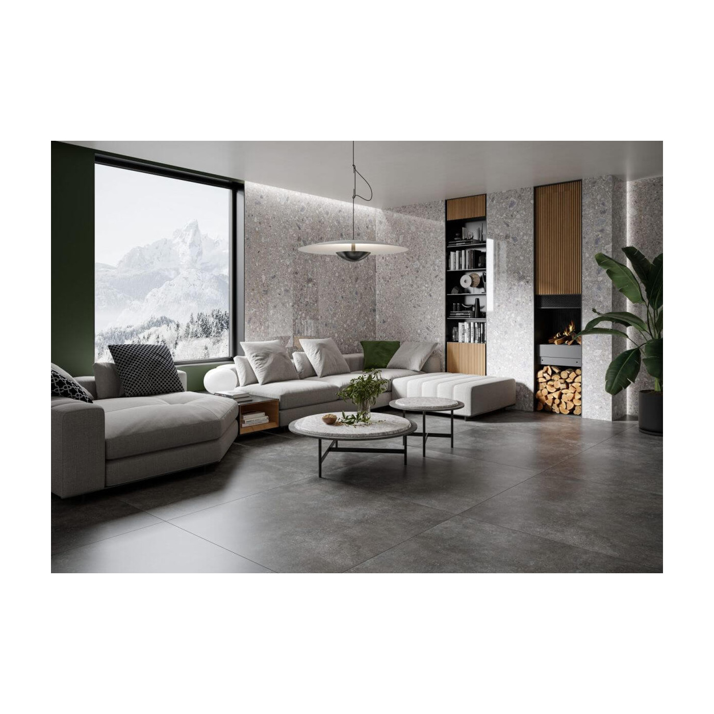 Płytka Lamania Modern Concrete Graphite Mat 79,7x159,7 Cerrad x La Mania Home Płytka Lamania Modern Concrete Graphite Mat 79,7x159,7 Cerrad x La Mania Home