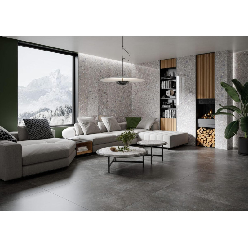 Płytka Lamania Modern Concrete Graphite Mat 79,7x159,7 Cerrad x La Mania Home Płytka Lamania Modern Concrete Graphite Mat 79,7x159,7 Cerrad x La Mania Home