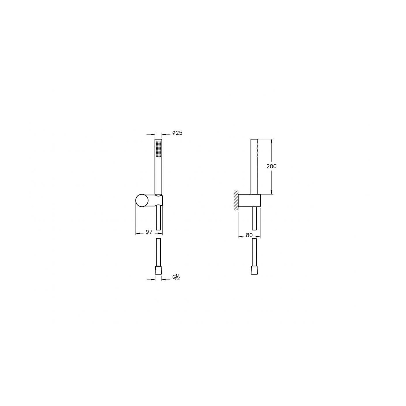 Zestaw Prysznicowy Origin Czarny Mat A4554336 Vitra Zestaw Prysznicowy Origin Czarny Mat A4554336 Vitra