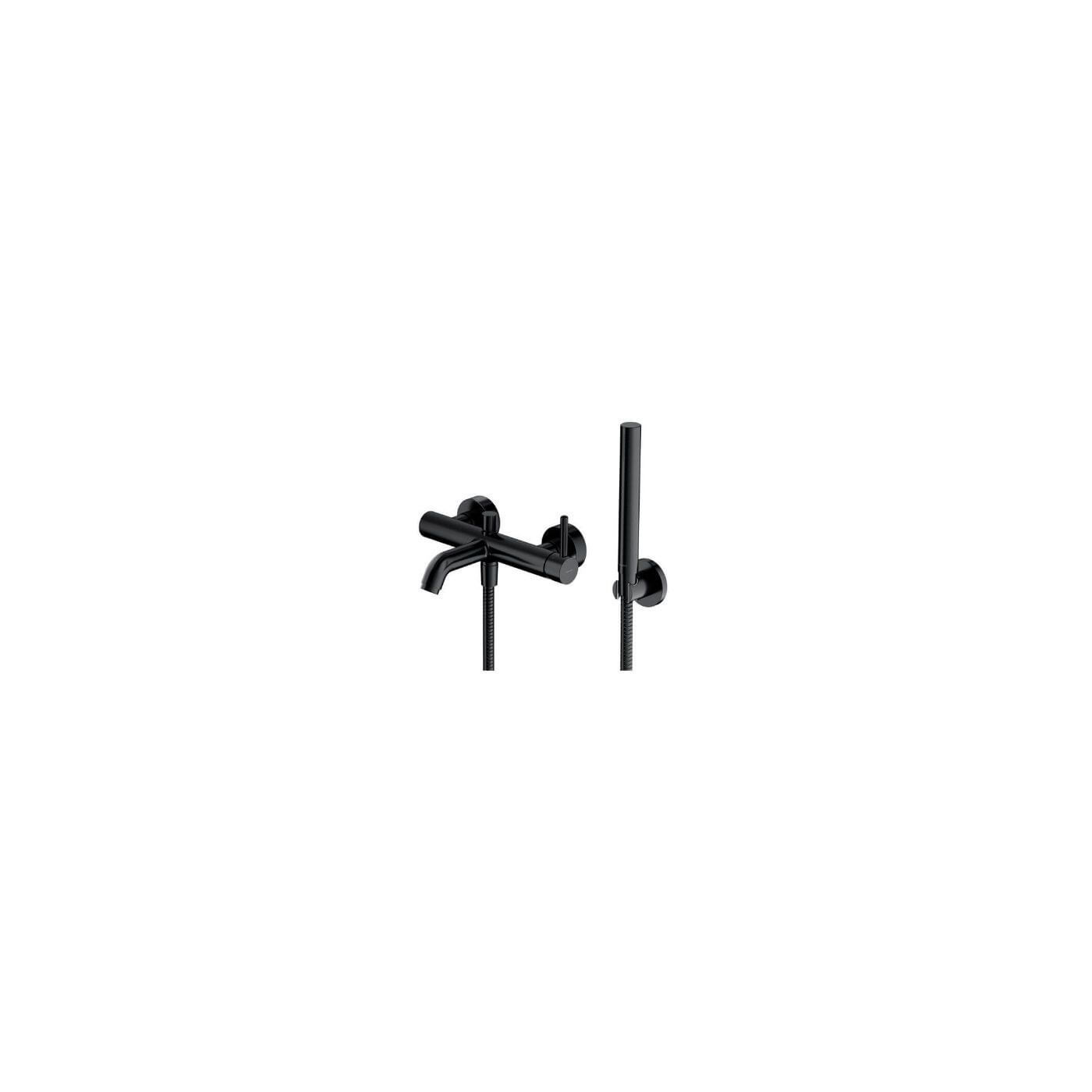 Bateria Wannowa Z Zestawem Prysznicowym Y Czarna Y1231BL Omnires Bateria Wannowa Z Zestawem Prysznicowym Y Czarna Y1231BL Omnires