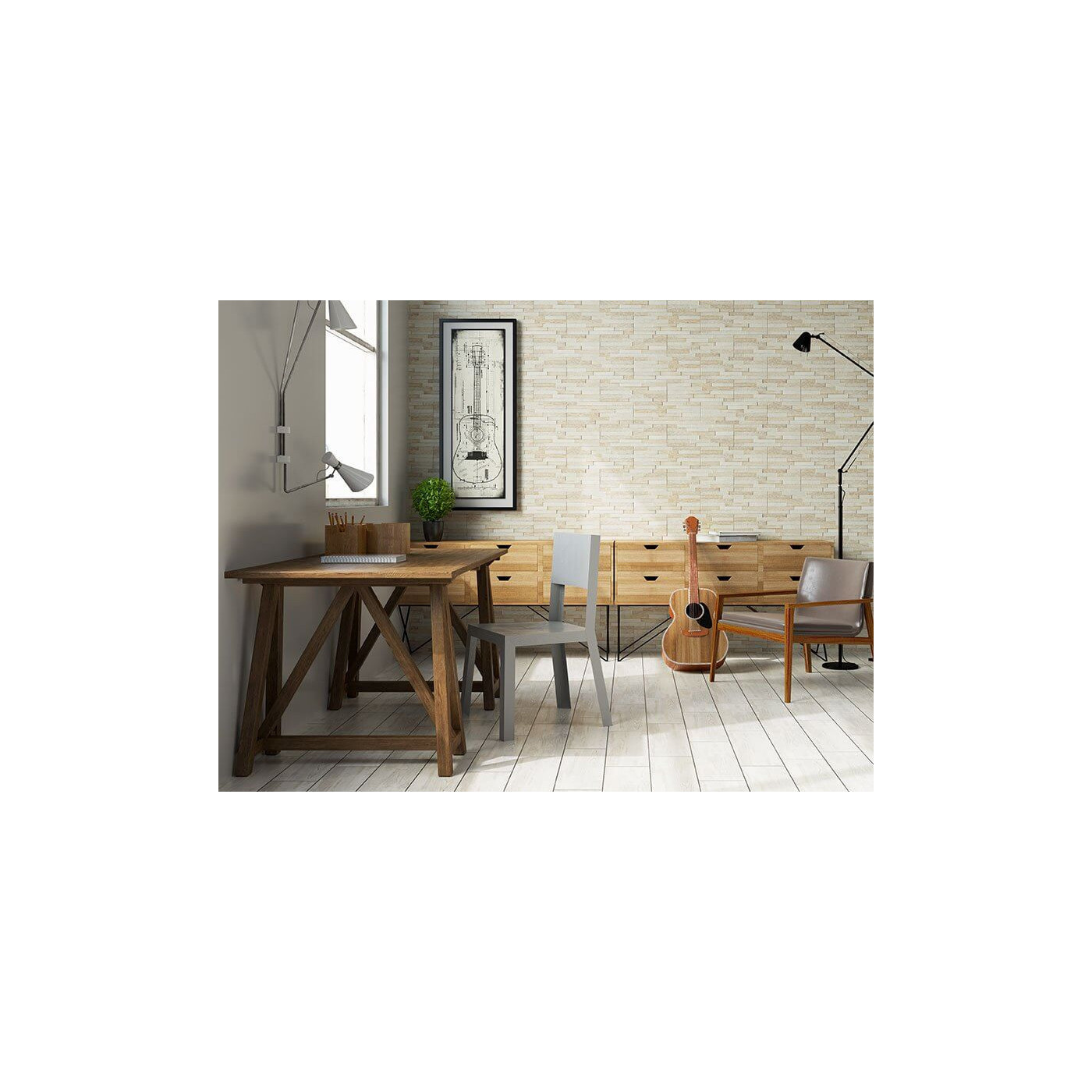 Płytka ścienna Kallio cream 15x45 Cerrad Płytka ścienna Kallio cream 15x45 Cerrad