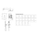 Zestaw Prysznicowo Wannowy Podtynkowy Keria Czarny Mat AREX.SET.2047BL Excellent Zestaw Prysznicowo Wannowy Podtynkowy Keria Czarny Mat AREX.SET.2047BL Excellent