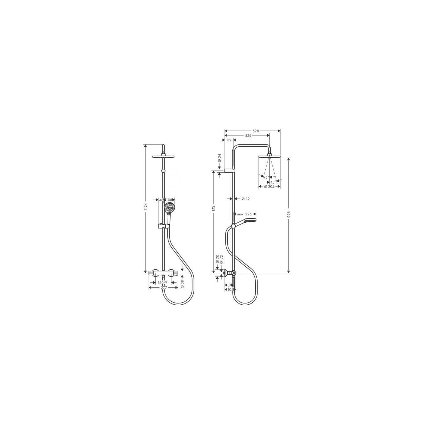 Komplet Prysznicowy Vernis Blend 200 1Jet Ecosmart 26089670 Hansgrohe Komplet Prysznicowy Vernis Blend 200 1Jet Ecosmart 26089670 Hansgrohe