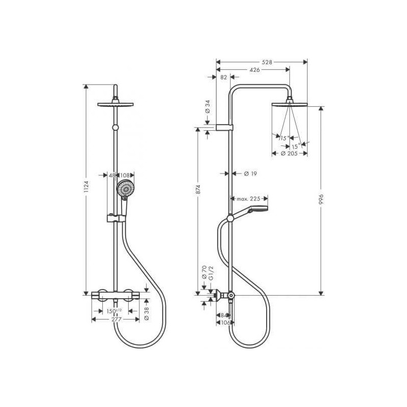 Komplet Prysznicowy Vernis Blend 200 1Jet Ecosmart 26089670 Hansgrohe Komplet Prysznicowy Vernis Blend 200 1Jet Ecosmart 26089670 Hansgrohe
