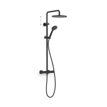 Zestaw Baterii Termostatycznej Naściennej 2-drożnej Prysznicowej Base-Tres Plus 21639502NM TRES