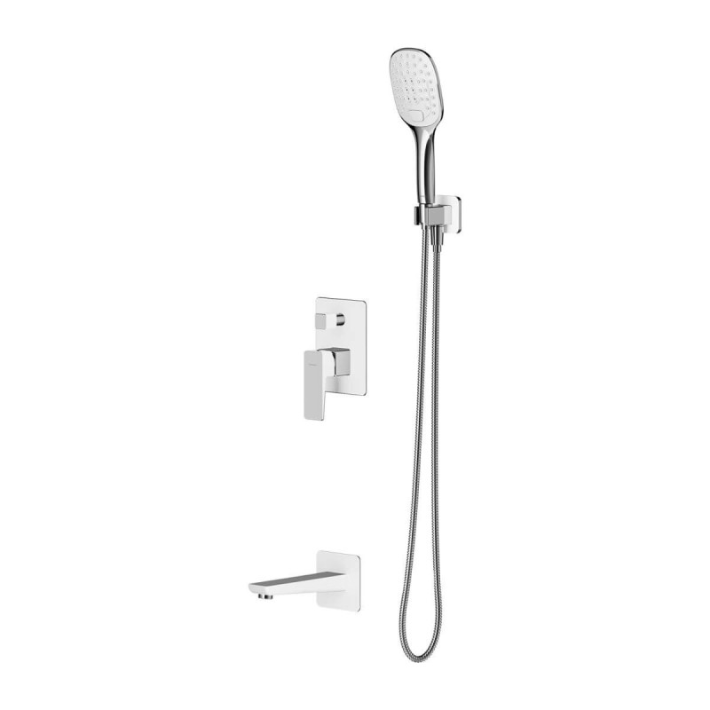 System Wannowy Podtynkowy Parma Chrom/Biały SYSPMW01CRB Omnires System Wannowy Podtynkowy Parma Chrom/Biały SYSPMW01CRB Omnires