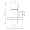 Zawór Kątowy z Mosiądzu 1/2x3/8 Chrom HF811 Emporia Zawór Kątowy z Mosiądzu 1/2x3/8 Chrom HF811 Emporia