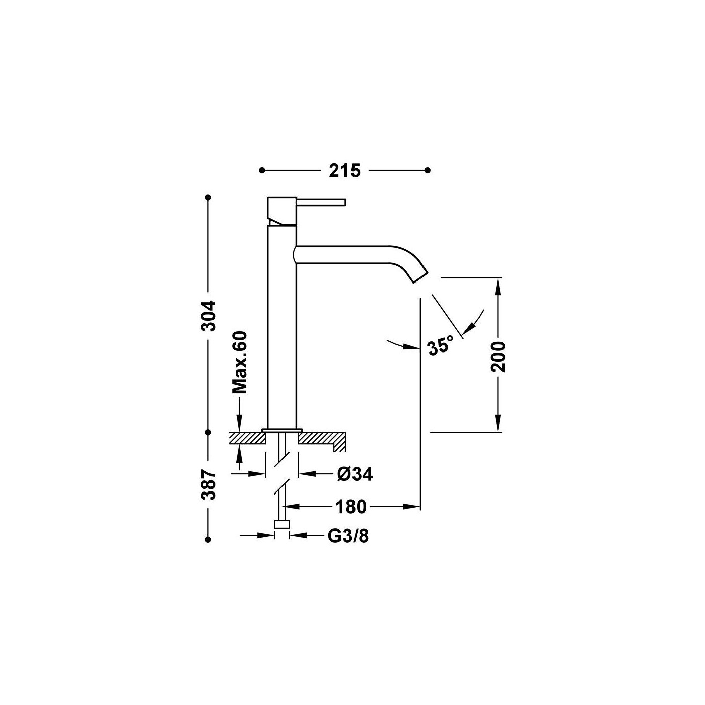 Bateria Umywalkowa Study 26230701 Tres Bateria Umywalkowa Study 26230701 Tres