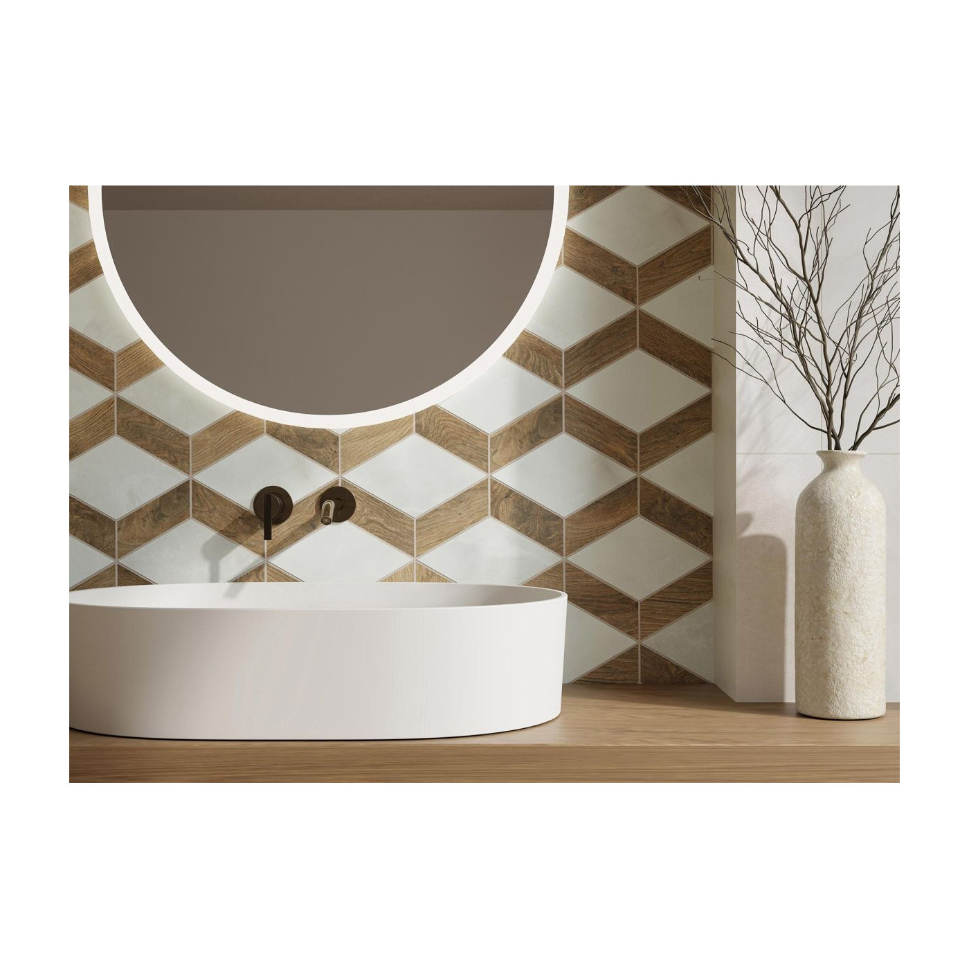 Mozaika Essence Diamond Mix 25,7x20,5 Cerrad x La Mania Home Mozaika Essence Diamond Mix 25,7x20,5 Cerrad x La Mania Home