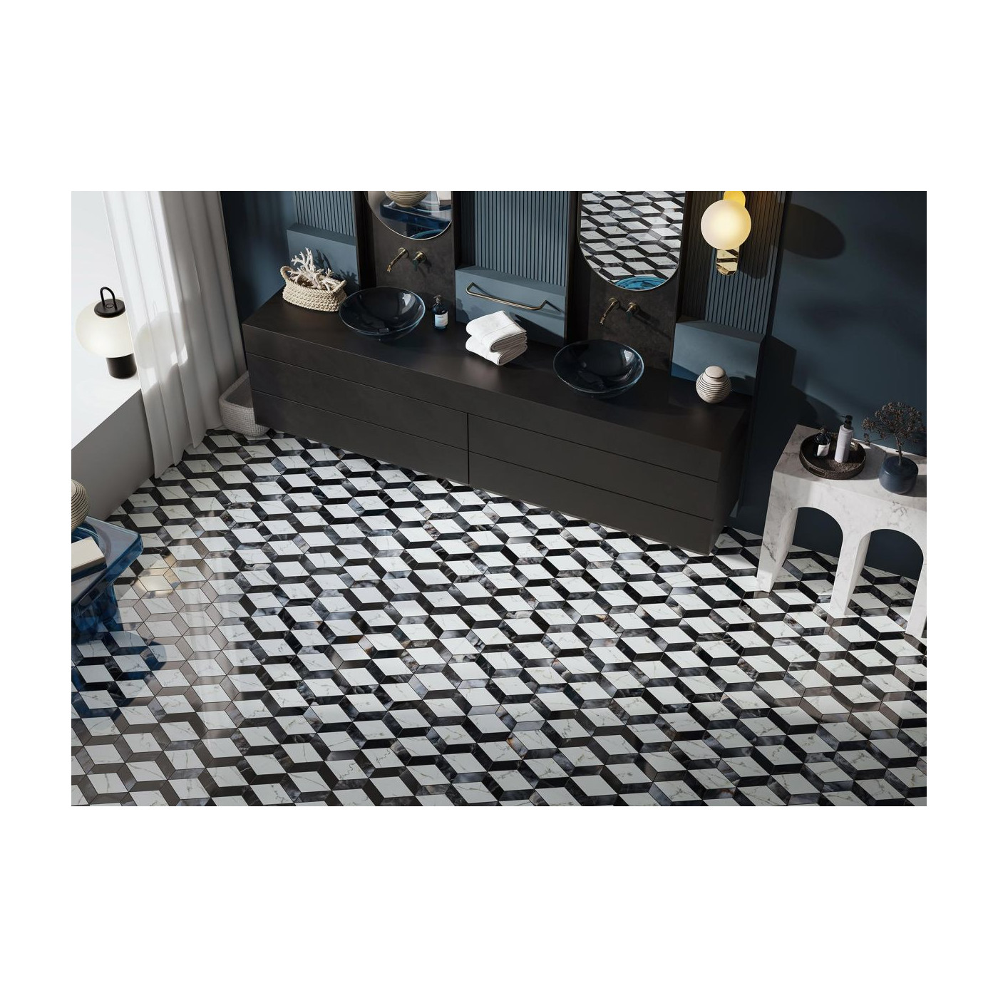Mozaika Calmness Diamond Mix Poler 25,7x20,5 Cerrad x La Mania Home Mozaika Calmness Diamond Mix Poler 25,7x20,5 Cerrad x La Mania Home