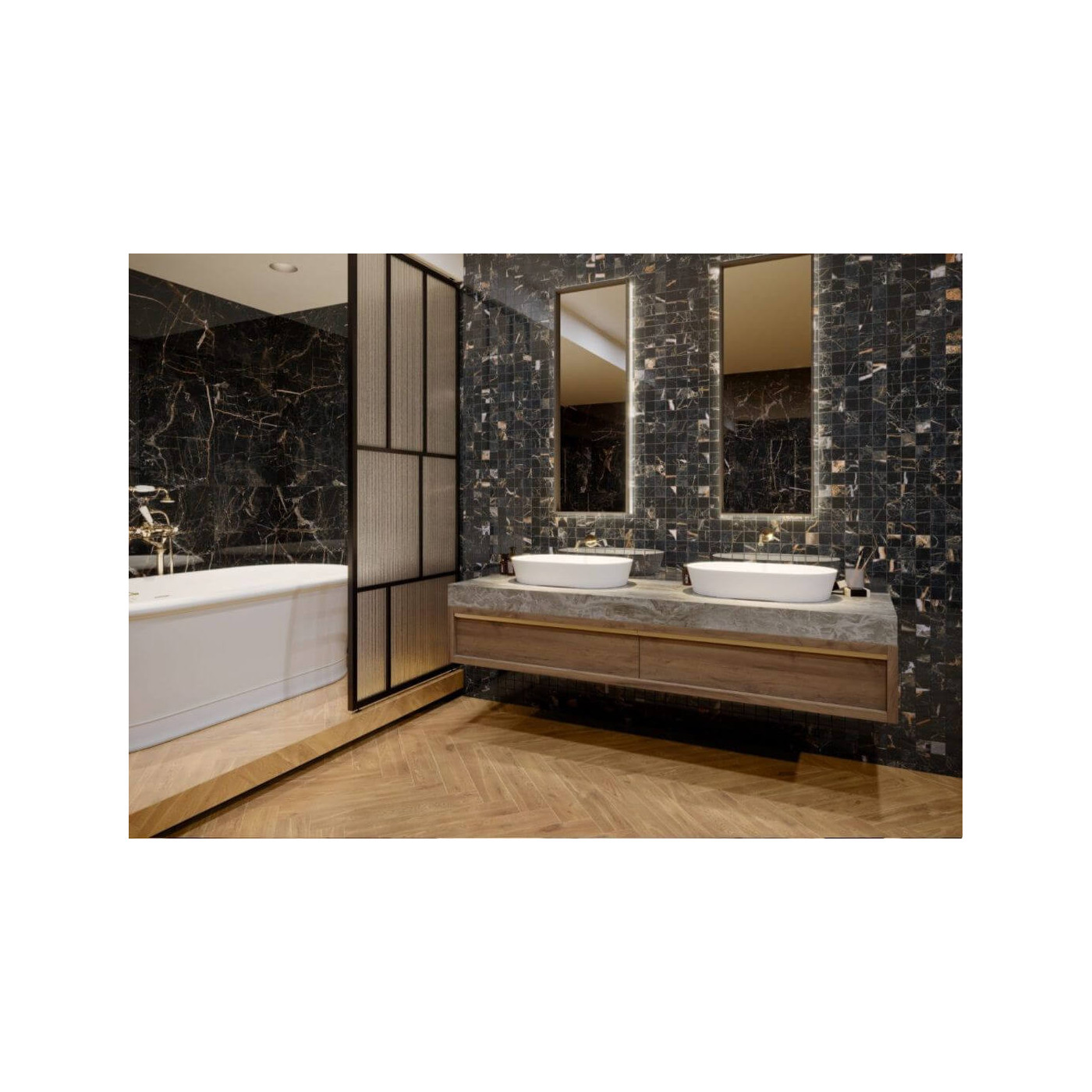 Mozaika Podłogowa Marquina Gold Polished Cerrad Mozaika Podłogowa Marquina Gold Polished Cerrad