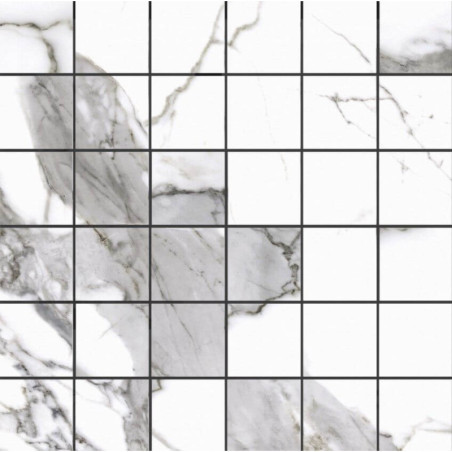 Mozaika Calacatta White Satyna 29,7x29,7 Cerrad