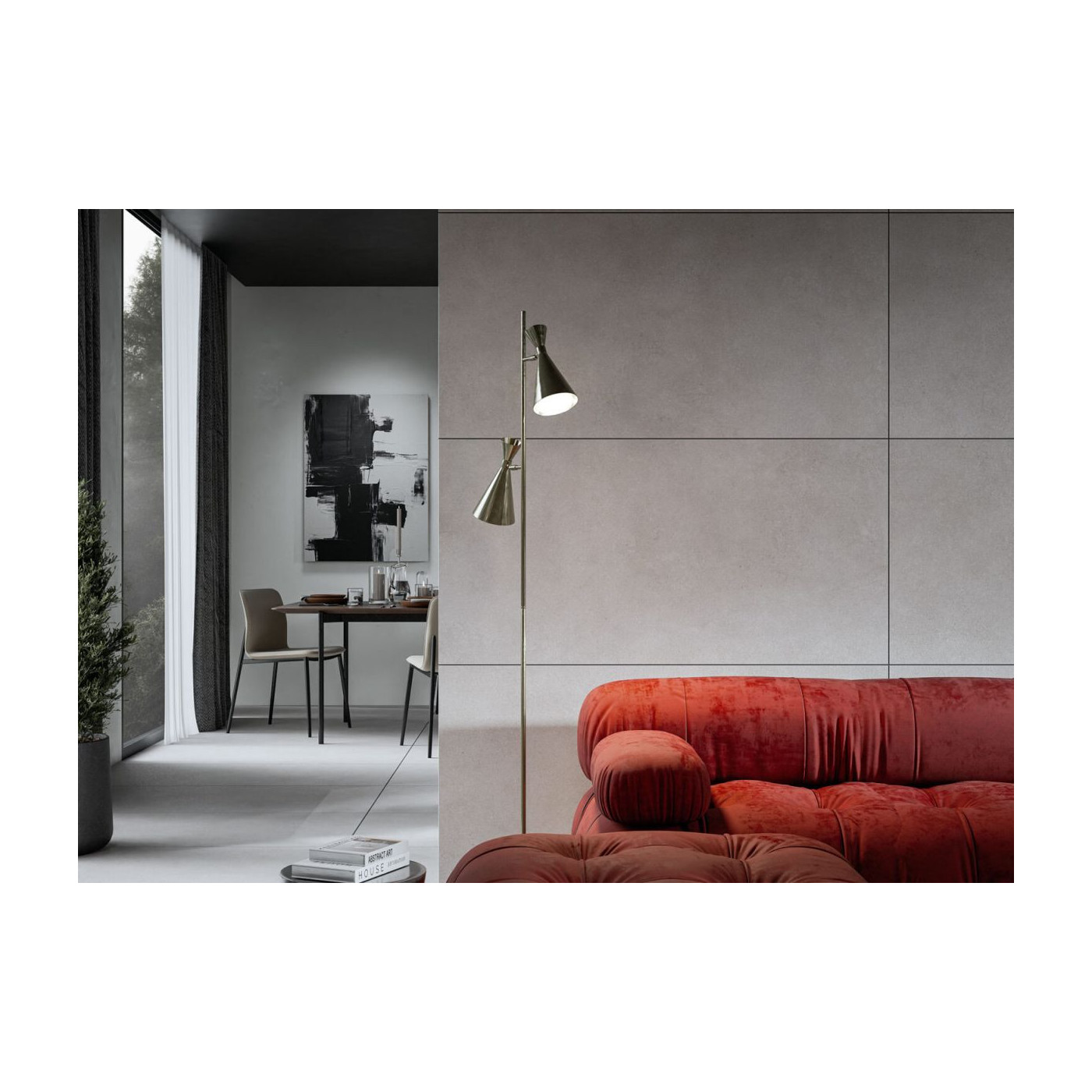 Płytka Podłogowa Modern Concrete Silver 119,7x59,7 Cerrad x La Mania Home Płytka Podłogowa Modern Concrete Silver 119,7x59,7 Cerrad x La Mania Home