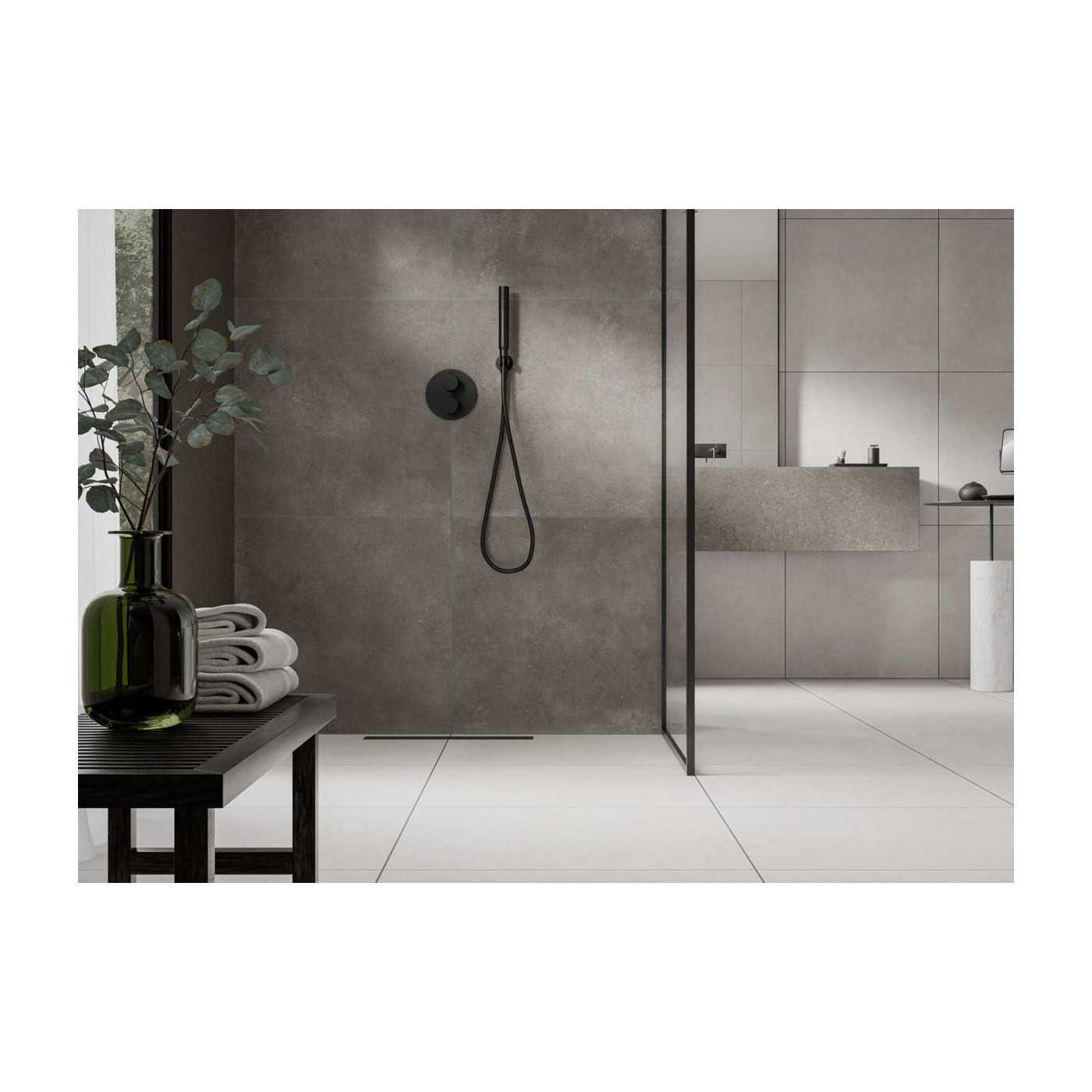 Płytka Podłogowa Modern Concrete Graphite Silky Cristal 59,7x59,7 Cerrad x La Mania Home Płytka Podłogowa Modern Concrete Graphite Silky Cristal 59,7x59,7 Cerrad x La Mania Home