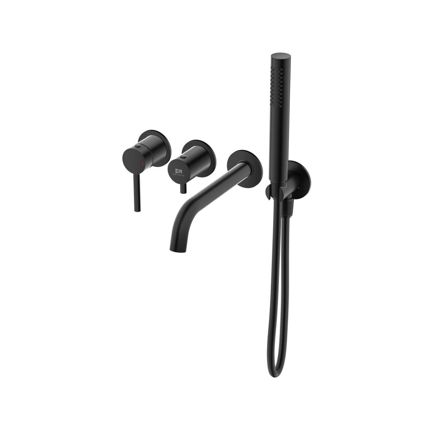 Bateria Wannowa Podtynkowa Fly 4-Otworowa Z Boxem I Zestawem Prysznicowym Czarny Mat 03032BM Emporia Bateria Wannowa Podtynkowa Fly 4-Otworowa Z Boxem I Zestawem Prysznicowym Czarny Mat 03032BM Emporia