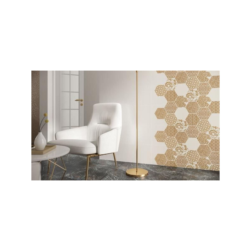 Dekor Shiny Lines D Gold Mat 19,8x17,1 Paradyż My Way Dekor Shiny Lines D Gold Mat 19,8x17,1 Paradyż My Way